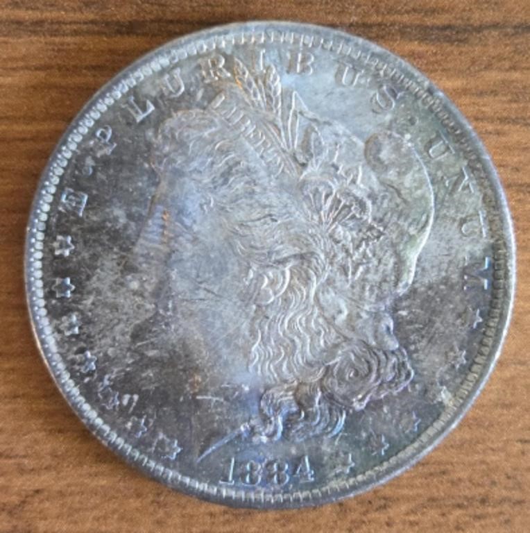 1884-O Morgan Dollar: Toning