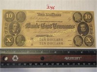 10 Dollar Bank of East Tennessee "Knoxville"