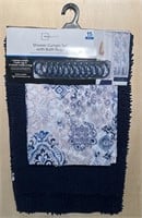 Shower Curtain Set With Bath Rugs