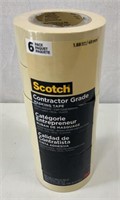 6 Pack Scotch Contractor Masking Tape