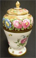 Vintage Copeland Spode painted lidded Vase