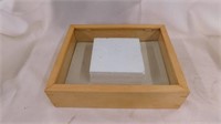 Wooden & glass speciman display shadow box