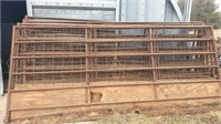 (12) 12ft 2" x 5ft 7" shop built livestock