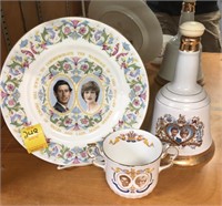 CHARLES AND DIANA PORCELAIN LOT