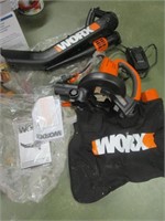 WORX LEAF BLOWER - NO BATTERY PICK UP ONLY