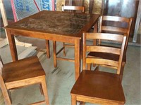 Kitchen high table&4 chairs