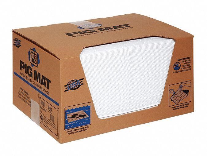 PIG Absorbent Mat Pad  10 in x 15 in  100 PK.