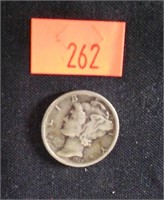 1939 S Mercury Siver Dime - VG8