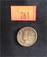 1939 D Mercury Siver Dime - F12