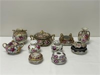 Collection of Nippon and Victorian Glassware