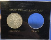1884 Morgan Silver Dollar, VF
