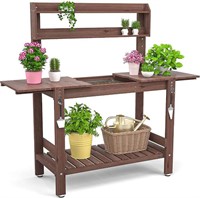 Homykic Potting Bench Table Outdoor, 40 Inch