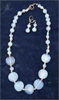 Moonstone Necklace & Earring Set