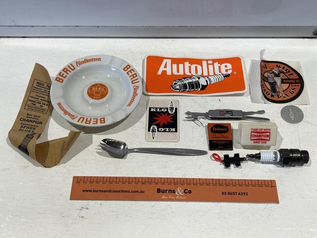 Selection Spark Plug Collectables Inc. Autolite,