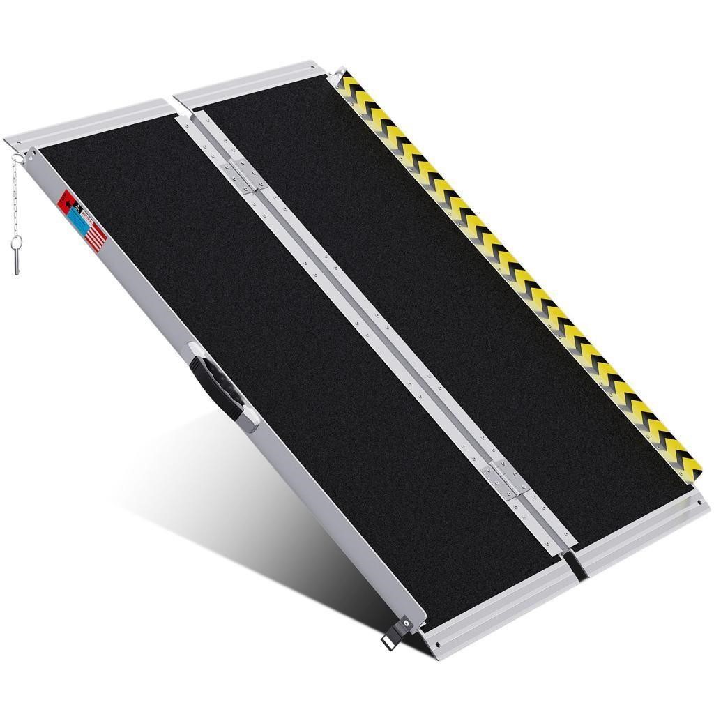 Portable Wheelchair Ramp 4FT  Anti Slip Aluminum