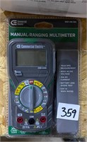 Manual Ranging Multimeter