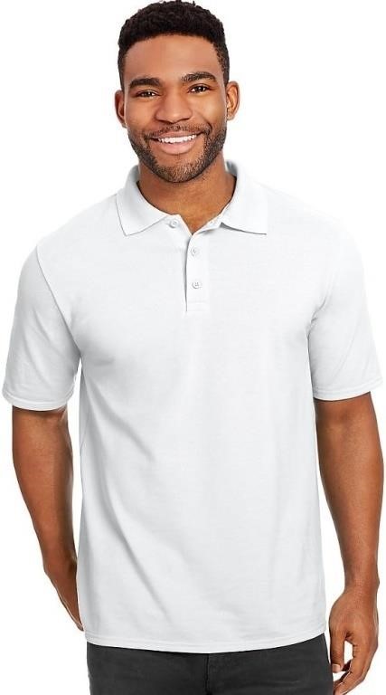 Hanes X-Temp Men's Pique Polo Shirt SIZE