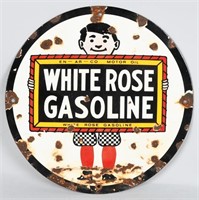 WHITE ROSE GASOLINE Porcelain SIGN