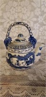 Vintage Asian Style Porcelain Teapot