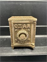 Vintage Cast Metal Czar Coin Bank