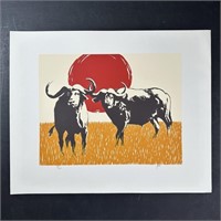 Kristine Nason's "Two Bulls" Limited Edition Print