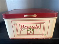 Vintage metal bread box