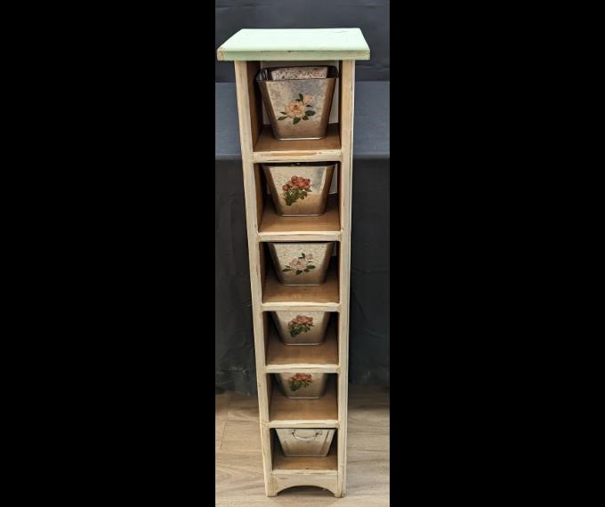 Rustic/Farm Cupboard with Tins