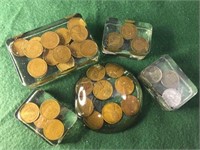 5- Coin Paperweights