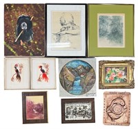 Lot of Unsearched Art- Paintings, Prints, Wall Pla