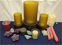 Candle holders and candles