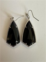 KENDRA SCOTT BLACK EARRINGS