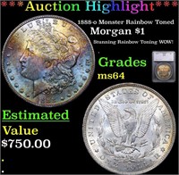 ***Auction Highlight*** 1888-o Morgan Dollar Monst