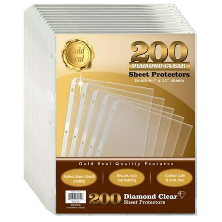 Letter Size  200 Count Clear Protectors  Anti-Glar