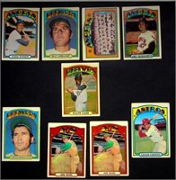 (9) 1972 Topps BB Cards w/ #65 Cesar Cedeno