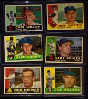 (8) 1960 Topps BB Cards w/ #188 Dick Williams