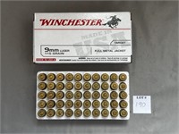 50 WINCHESTER 9 MM FMJ CARTRIDGES