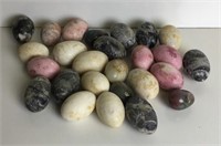 Collection of Stone and Onyx Eggs