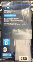 Project Source Whole Home Water Filter Housing