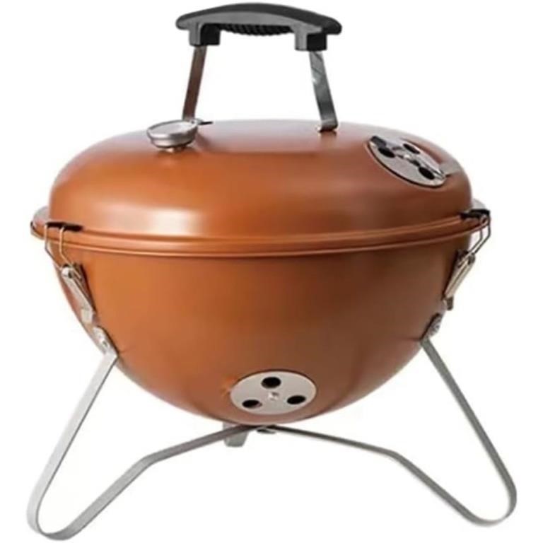 New $90 Portable Charcoal Grill 14 inch, Orange