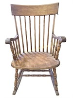 Wooden rocking chair 36.5in x 17.65in X 20.5in