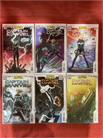 6 bagged and backed comics