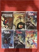 6 bagged and backed comics