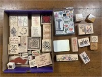 WOOD MOUNTED RUBBER STAMPS