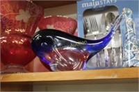 ART GLASS WHALE