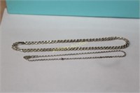 STERLING NECKLACE AND BRACELET SET