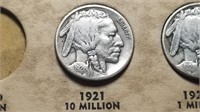 1921 Buffalo Nickel From A Set