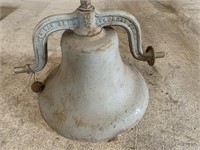 ANTIQUE CAST IRON BELL/ YOKE AMERICAN BELL FOUNDRY