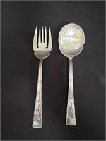 Sterling silver spoon and fork