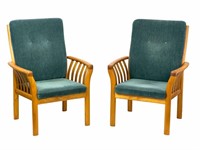 Pair of Teak Danish Modern Lounge Chairs