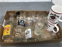 Assorted on-the-rocks liquor glasses, others